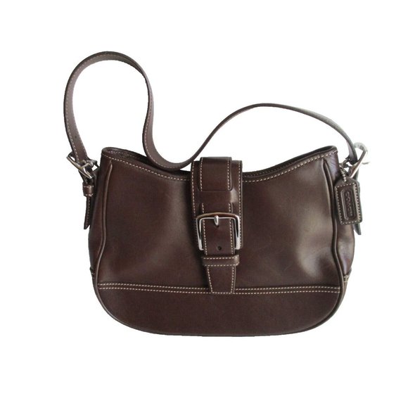 COACH Brown Leather HOBO Satchel Bag Single Strap - Picture 1 of 7